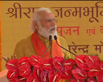 Modi makes 3 records with visit to Ram Janmabhoomi