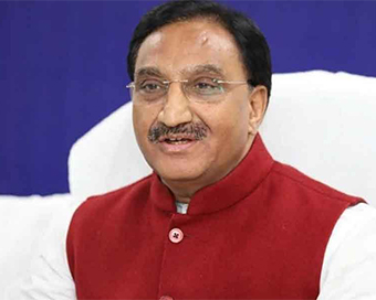 HRD Minister Ramesh Pokhriyal (file pic)