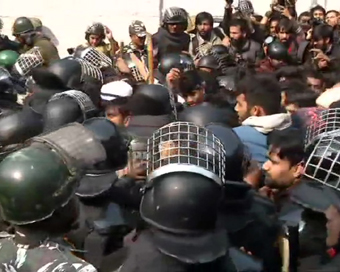 Police clashes with protesters