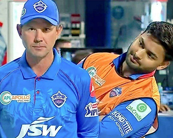 Pant provides off-field entertainment during Ponting interview
