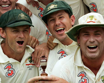 Ponting, Gilchrist, Warne (file photo)