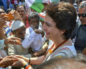 Priyanka Gandhi to visit Varanasi on Sunday
