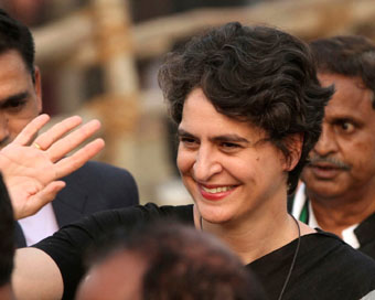  Congress leader Priyanka Gandhi Vadra (file photo)
