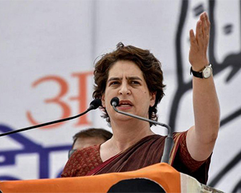 Congress leader Priyanka Gandhi  (file photo)