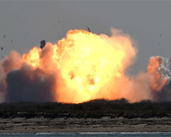 SpaceX lands Starship prototype, and then it explodes