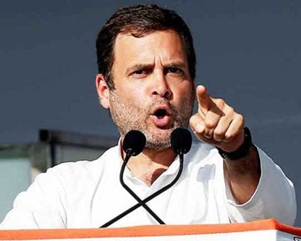  Congress chief Rahul Gandhi (file photo)