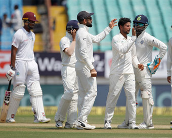 India wins Rajkot Test by an innings and 272 runs