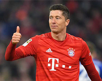 Polish striker Robert Lewandowski 