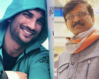 Sushant Singh Rajput (left), Sanjay Raut (right)