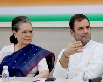 Sonia Gandhi, Rahul Gandhi (file photo)
