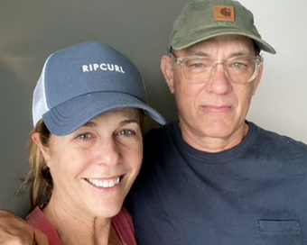 Tom Hanks with wife Rita Wilson