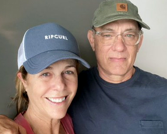 Tom Hanks posts health update and pic from coronavirus isolation