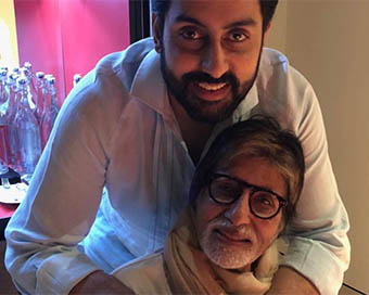 Amitabh Bachchan and son Abhishek (file photo)