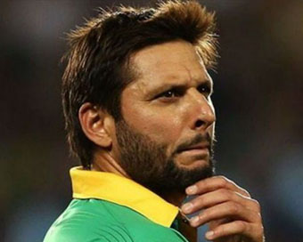 Former Pakistan captain Shahid Afridi 