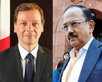 Ajit Doval and Emmanuel Bonne