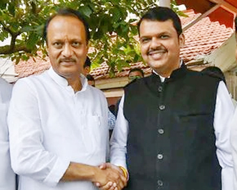 Ajit Pawar and Devendra Fadnavis (file photo)