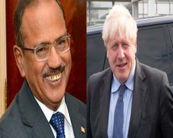 Ex-UK PM Boris Johnson, NSA Ajit Doval in Jaipur

