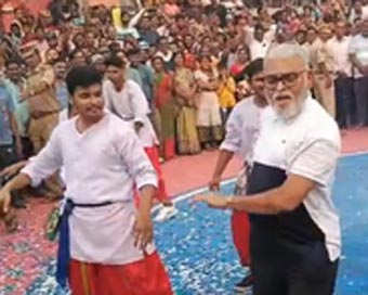 Andhra minister adds colour to Sankranti with his dance
