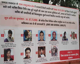 Posters of anti-CAA protesters again appear in Lucknow