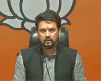 Union minister Anurag Thakur 