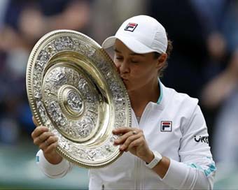 Wimbledon: Ex-cricketer Ashleigh Barty clinches title in three sets