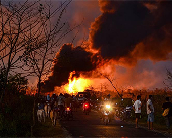 Assam oil well blowout