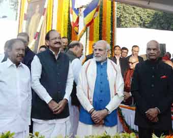 Kovind, Naidu, Modi pay tributes to Ambedkar