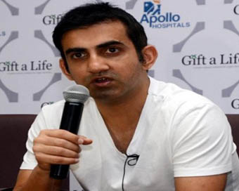 BJP leader Gautam Gambhir (file photo)