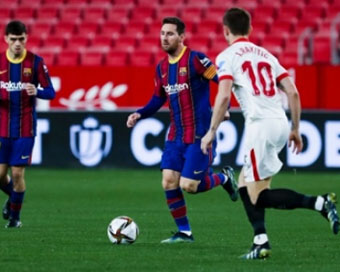 Sevilla beat Barcelona in first leg of Copa del Rey semi-final