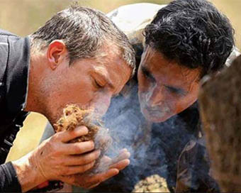 Bear Grylls with Akshay Kumar