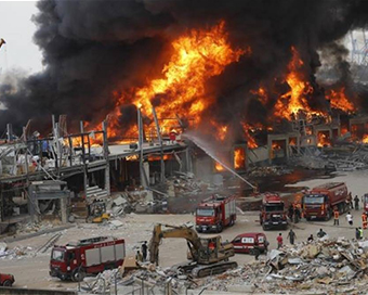 Major fire breaks out at Beirut port