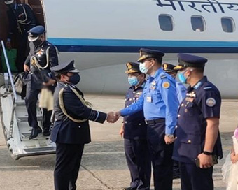 Indian Air Force chief reaches Dhaka on 4-day visit