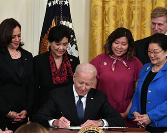US President Joe Biden signs bill to curb anti-Asian hate crimes
