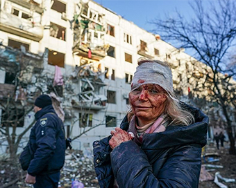 RUSSIA-UKRAINE WAR: Bloodied civilians stagger through the streets in Ukraine