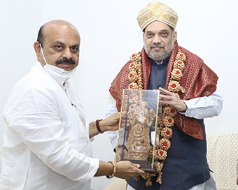 Newly appointed Karnataka CM Basavaraj Bommai meets Amit Shah