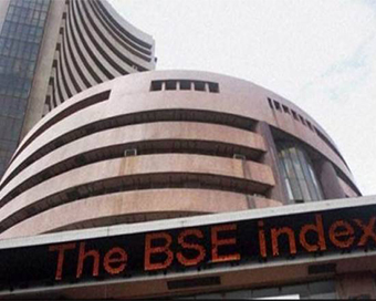Equity indices trim initial gains, Sensex up 280 points