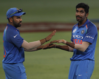 5th T20I: Bumrah, Rohit star as India complete 5-0 sweep