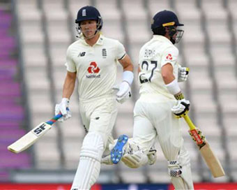 ENG v WI 1st Test: Burns, Denly hold fort as cricket gets off to rainy restart