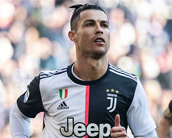  Juventus hostshot striker Cristiano Ronaldo