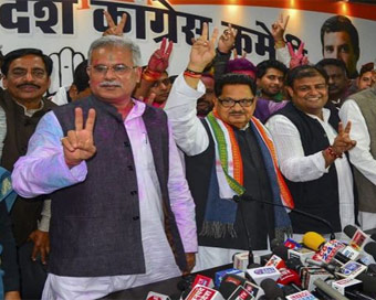 Chhattisgarh Congress MLAs to decide on CM (file photo)