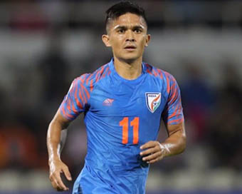 
Ace forward Sunil Chhetri 