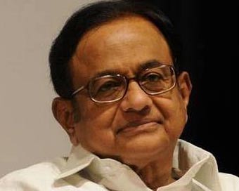 Former Finance minister P. Chidambaram (file photo)