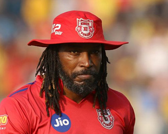 KXIP player Chris Gayle