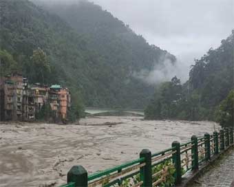 23 soldiers reportedly missing after cloud burst in Sikkim
