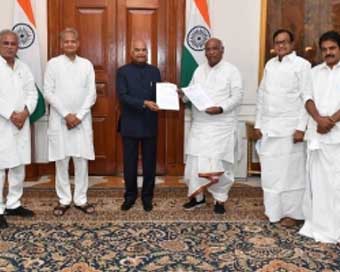 Agnipath row: Congress delegation meets President Kovind