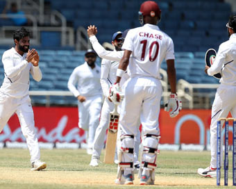 2nd Test: India thrash WI by 257 runs, win series 2-0