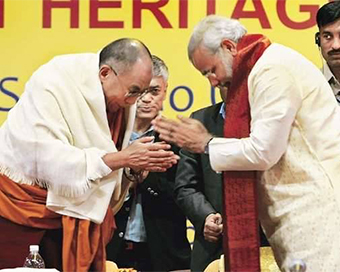 Dalai Lama greets PM Modi on his 70th birthday