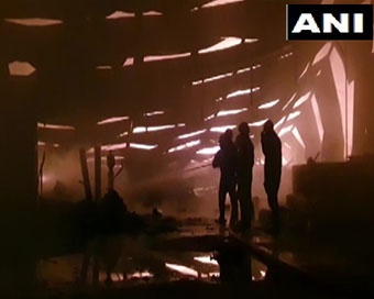 Fire in Delhi