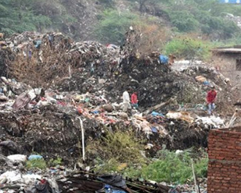Portion of Delhi landfill collapses, no casualty reported