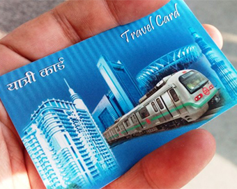 Delhi Metro Card (file photo)